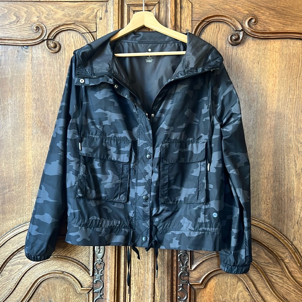 Apana Lightweight Camo Zip Up Rain Jacket
